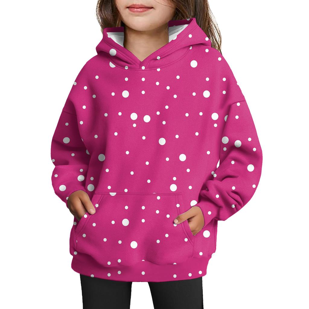 Girls' Hooded Tie-Dye Sweatshirt - Pullover Print Top