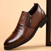Модные мужские туфли большого размера 48, повседневные кожаные туфли с низкой посадкой на молнии, мужские туфли-лоферы, оксфорды для мужчин, Sapato Social Masculino
