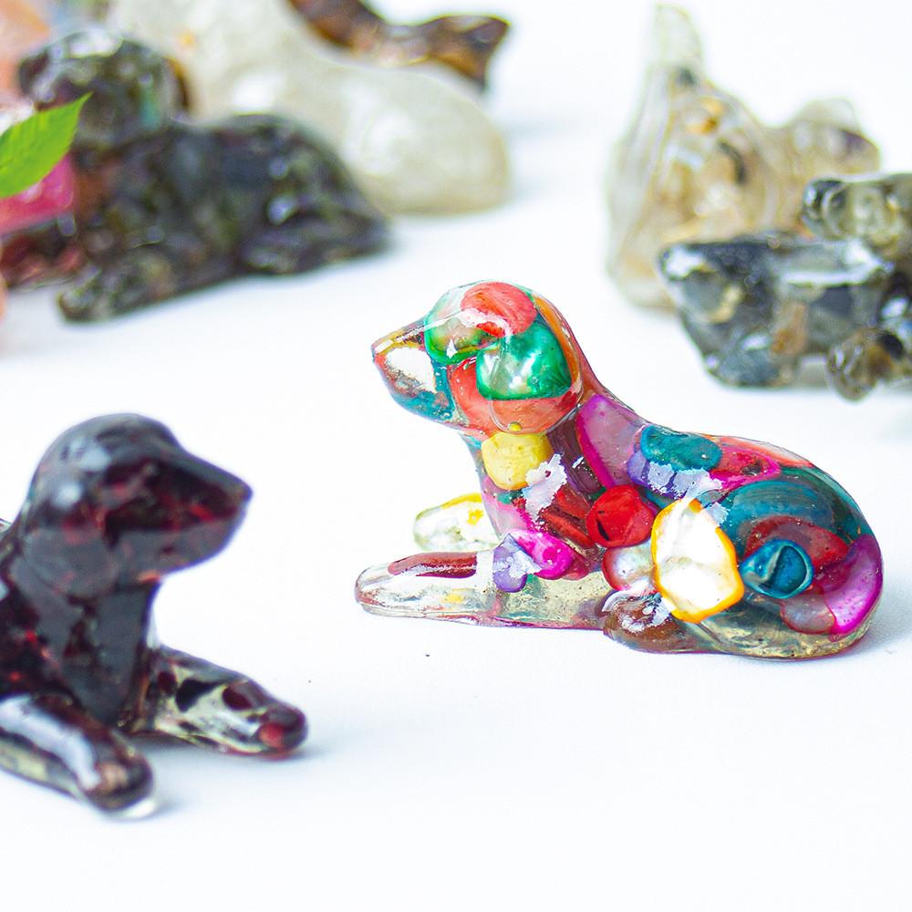 Obsidian Resin Animal Ornament With Elegant Style For Office Or Home Decoration