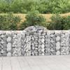 VidaXL Curved Gabion Baskets 40 Pcs 200x50x100/120 Cm Galvanized Iron, Gabion, Gabion Cage, Gabion Wall Basket, Wall 3146338