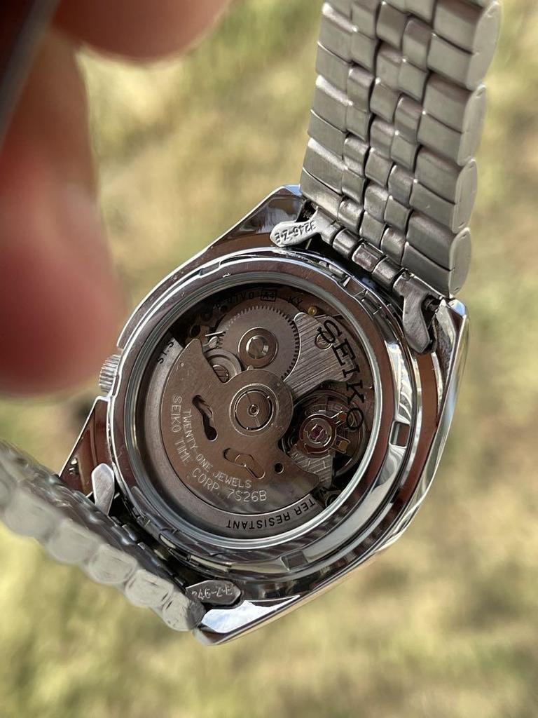 [Б/У] SEIKO Автоматические часы Черный циферблат