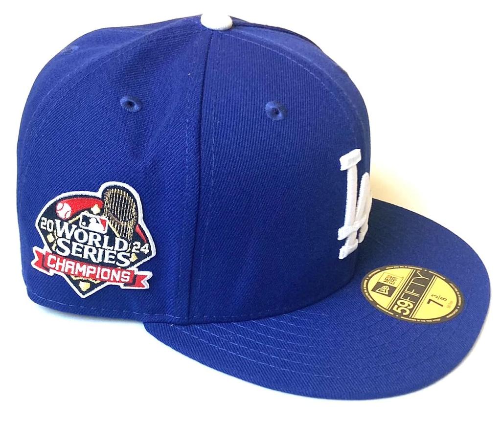 Кепка 59FIFTY Los Angeles Dodgers 2024, Чемпионы Мира, Размер 7 3/8 [Импортная]
