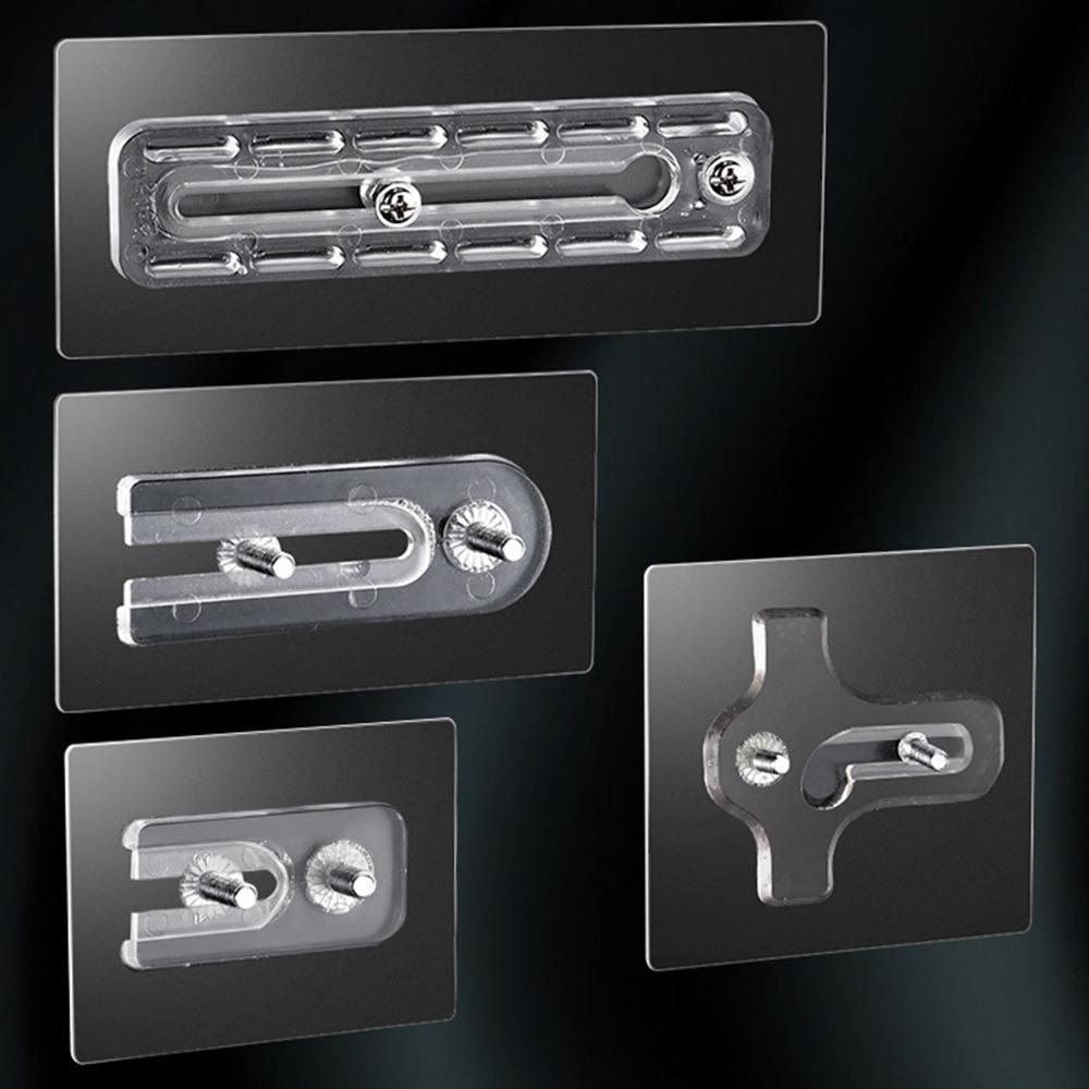 Без перфорации Двойное отверстие Винты Наклейка На Стену Вешалка Для Фотоаппарата Гвоздь Бесплатные Наклейки