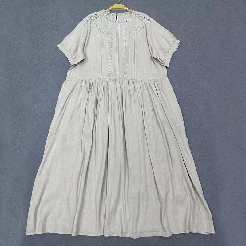 Johnature Летний дворец стиль свободная талия лоскутное кружевное платье женские винтажные однотонные платья с оборками