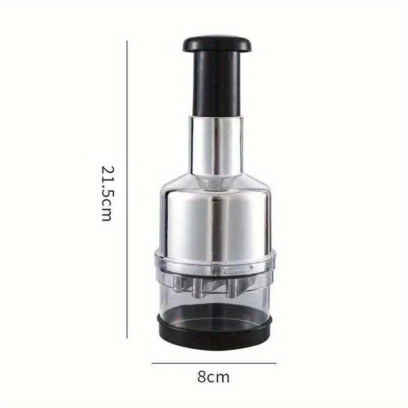 304 Stainless Steel Manual Press Type Garlic Mincer Kitchen Supplies Multifunctional Garlic Onion Vegetable Chopping Machine