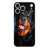 Мягкий прозрачный чехол из ТПУ для телефона iPhone 17 Air 16E 16 11 15 14 Pro MAX 12 13 7 8 Plus SE Пасхальный чехол Защита Собака Ротвейлер
