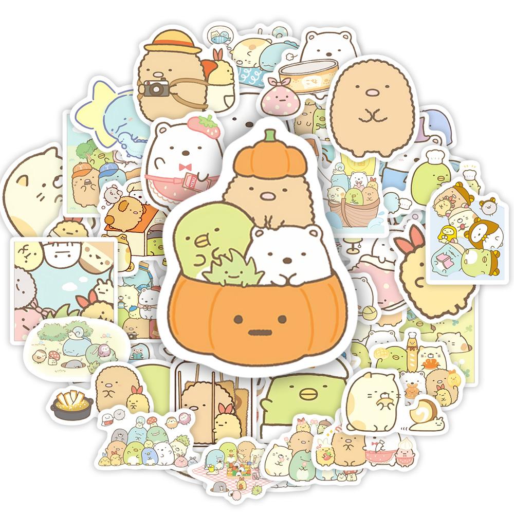 Кавайная Милая Мультяшная Наклейка Sumikko Gurashi DIY Игрушка Подарок Декоративная Наклейка Graffiti для Телефона Багажа Ноутбука Скрапбукинга Водонепроницаемая