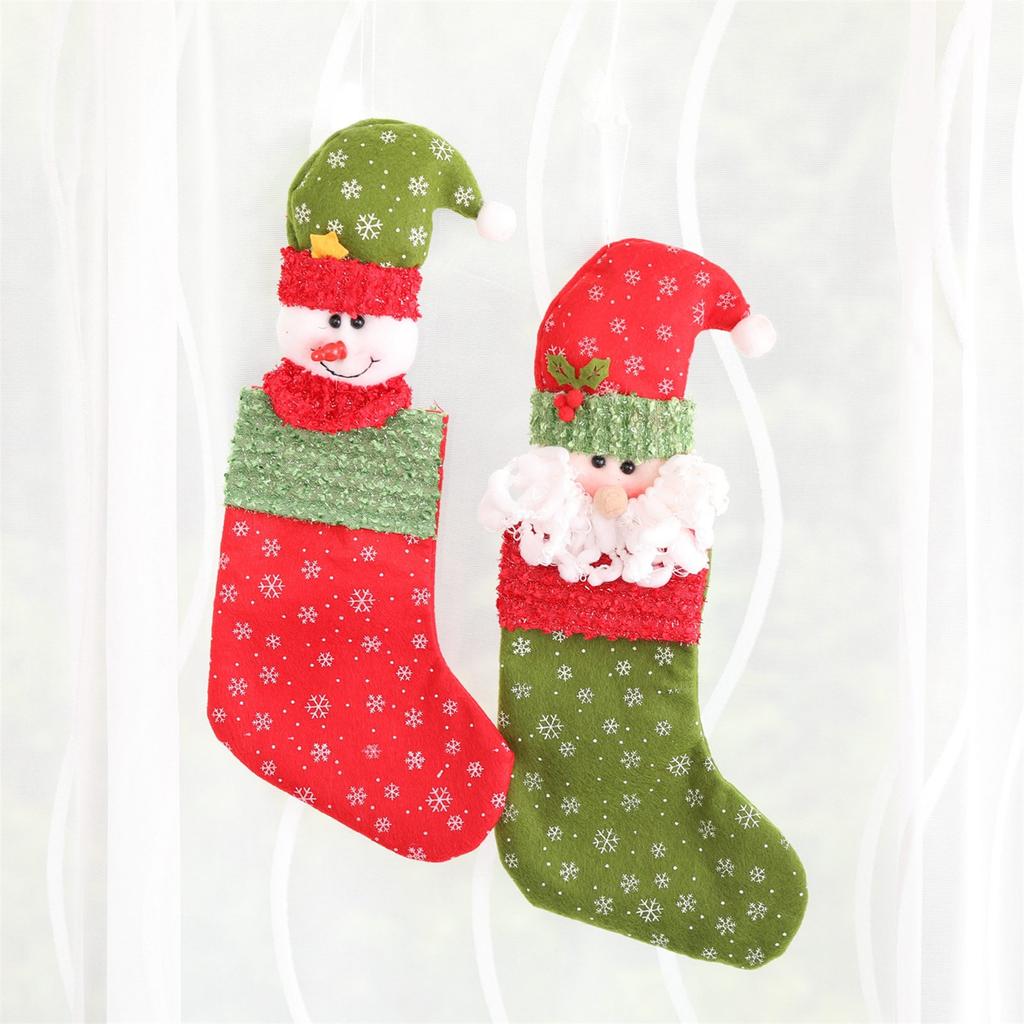 Holiday Hanging Sock Large Christmas Stocking for Christmas Tree Decoration Mantel Display Holiday Party Gifts Bag