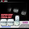 CARMATE RAZO Super Grip MT Набор алюминиевых педалей для автомобилей (Накладки на педали газа, тормоза, сцепления, отделка hairline, RP123)