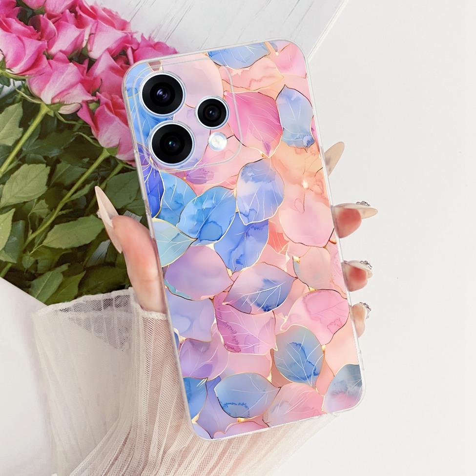 For Oppo Reno 15 5G Case Cover Transparent Fashion Butterfly Cute Cat Cool Painted Soft Bumper For Oppo Reno 15 CPH2825 Casing