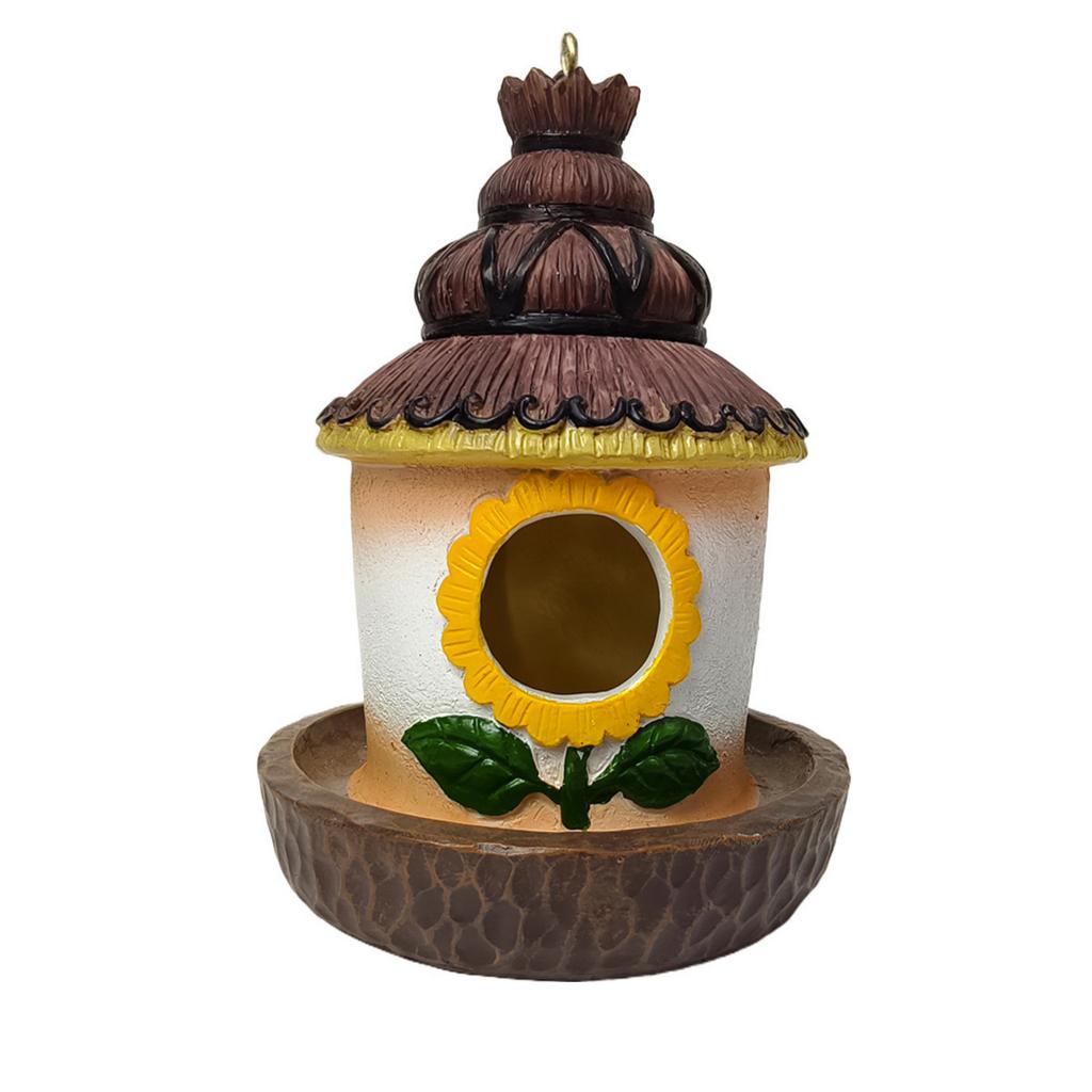 Кормушка для птиц, украшение для домика колибри, домик для птиц в саду и дворе, подвеска из смолы ручной работы для кормления птиц