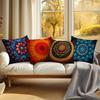 Домашний Декор Красочный Узор Мандалы Цифровая Печать Наволочки с Узором Наволочка Подходящая для Дивана Спальни Автомобильная Подушка