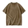 Adult T-shirt Casual Loose Solid Color Round Neck Pullover Short Sleeve T-shirt Top