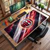 Большой коврик для мыши с принтом AC Milan, нескользящий мягкий резиновый игровой коврик для стола, декор для офисного ноутбука компьютера