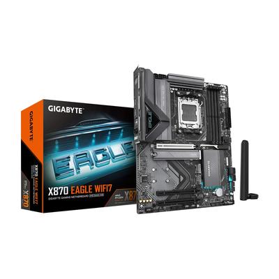 GIGABYTE X870 Eagle WIFI7 Материнская плата AMD AM5 LGA 1718 4X PCIe EZ, ATX, DDR5, M.2, 5.0, USB4, WIFI7, 2.5GbE LAN, Защелка.