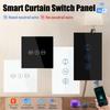 Smart WiFi Curtain Touch Switch Tuya APP Control EU/US Roller Shutter Electric Window Blind Wall Panel with Timer Voice Works with Alexa Google Home