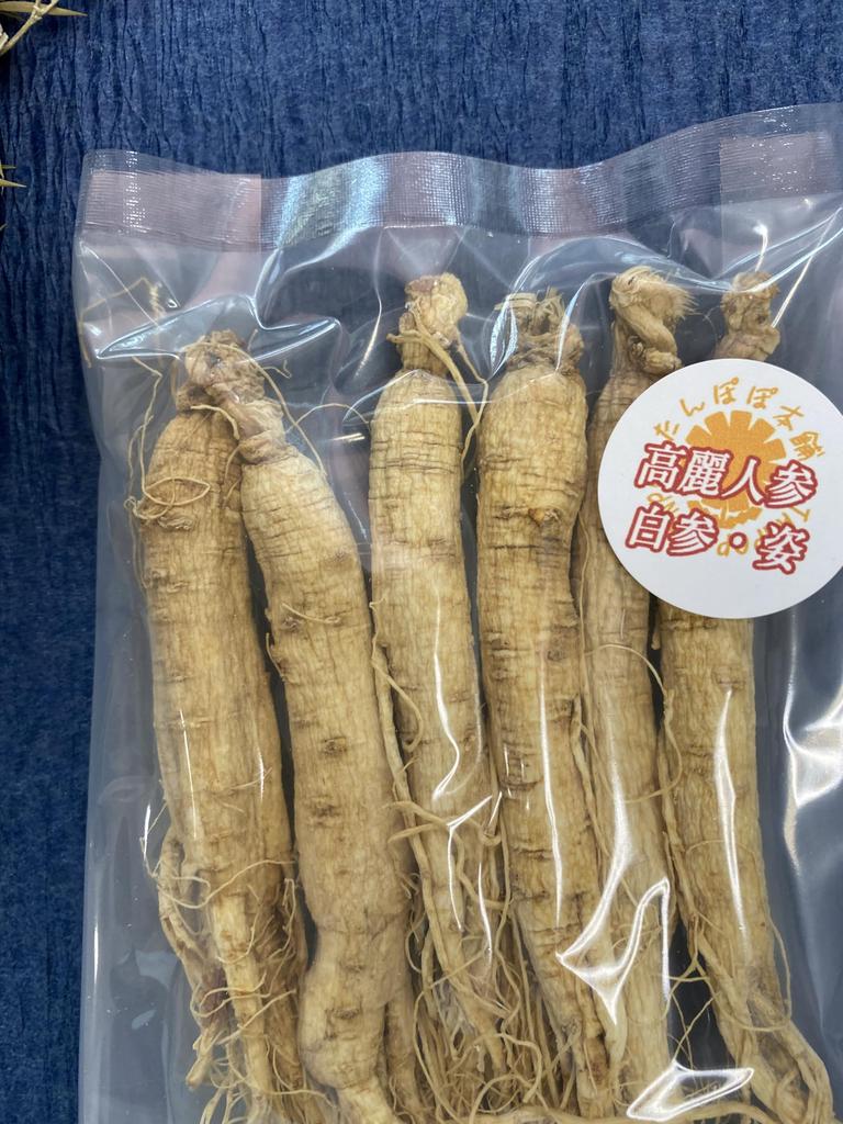 Korean Changbai Dried White Tanpopo Honpo 6-Year-Old Ginseng, Whole, 50g, Mountain, Ginseng, Wild-Grown,