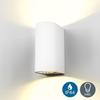 Applique Murale LED - B.K.Licht - Volans - 2 Ampoules GU10 - IP44 - Blanc Chaud 3000K