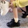 Женские дышащие кроссовки, белые модные повседневные универсальные туфли на толстой подошве, спортивные кроссовки на плоской подошве на платформе