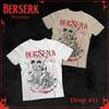 Футболка Berserk Полоса Гатс Доспехи Берсерка Хоррор Аниме Подарок Футболка Все Размеры