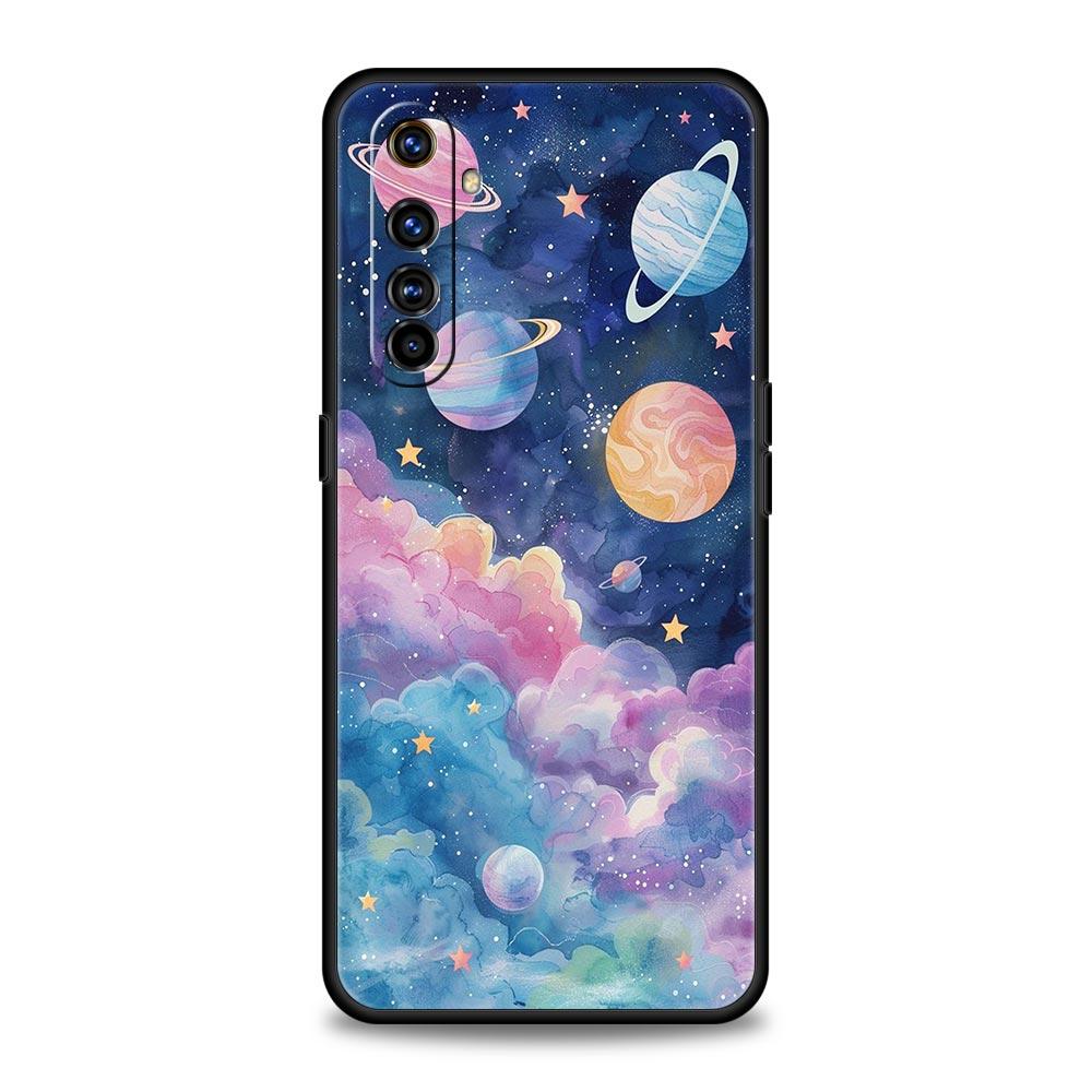 Чехол для телефона "Звезды Земли Космос" Для Realme 12 11 10 9 8 5G 7 6 GT5 GT3 GT2 Pro Plus C21 C25 C35 Для Realme GT Neo 2 3 3T 5 Чехол