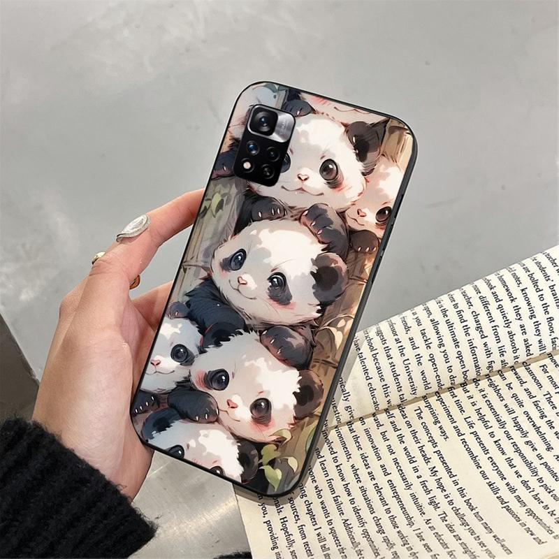 Чехол для телефона с пандой для Xiaomi Redmi note 13 12 Pro 11S 11 10 Pro 10S 12S Redmi 10 9C 13C