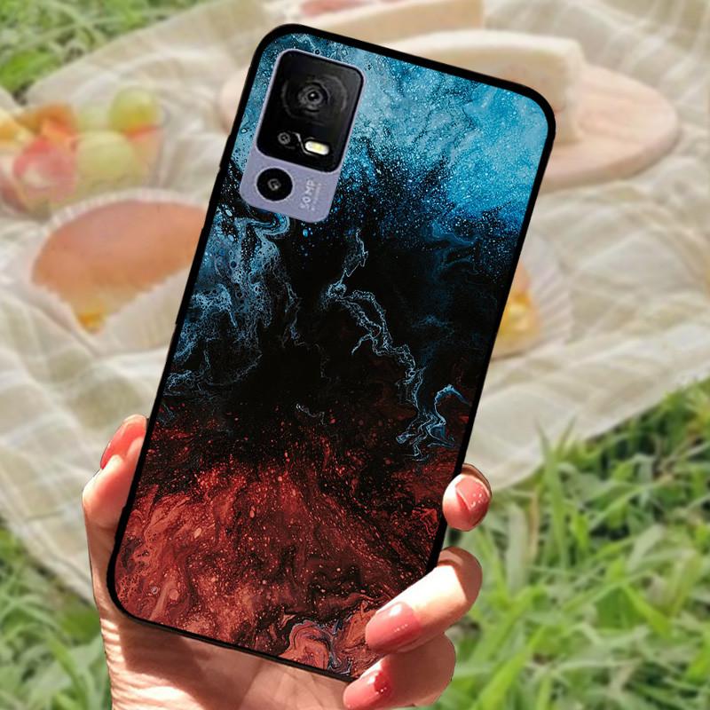 Soft TPU Phone Case For TCL 40R 5G Shockproof Black Protection Bumper For TCL 40 R 5G Beautiful Fashion Phone Back Fundas Coques