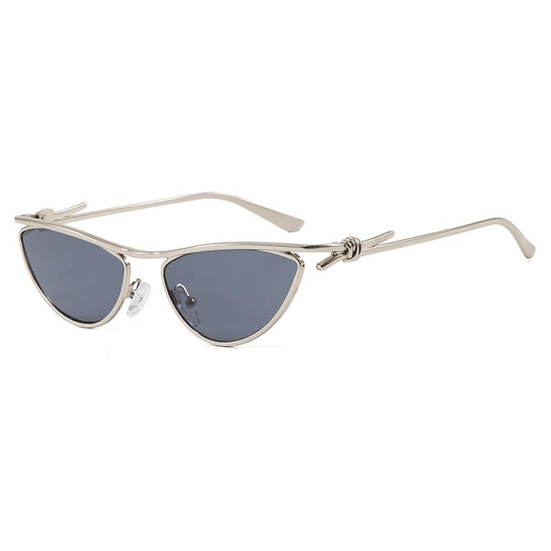 Стильные солнцезащитные очки-кошачий глаз треугольной формы, защита от УФ, популярные у блогеров, модные солнцезащитные очки для женщин