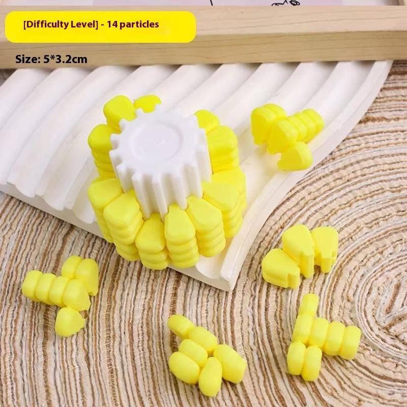3D Printing Corn Magic Cube Stress Relieving Toys Tetris Jigsaw Puzzle Originality Brain Burning Developmental Kids Puzzle Toys