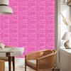 Polynesian Geometric Pattern Wallpaper Powder Pink and Purple 50x1000