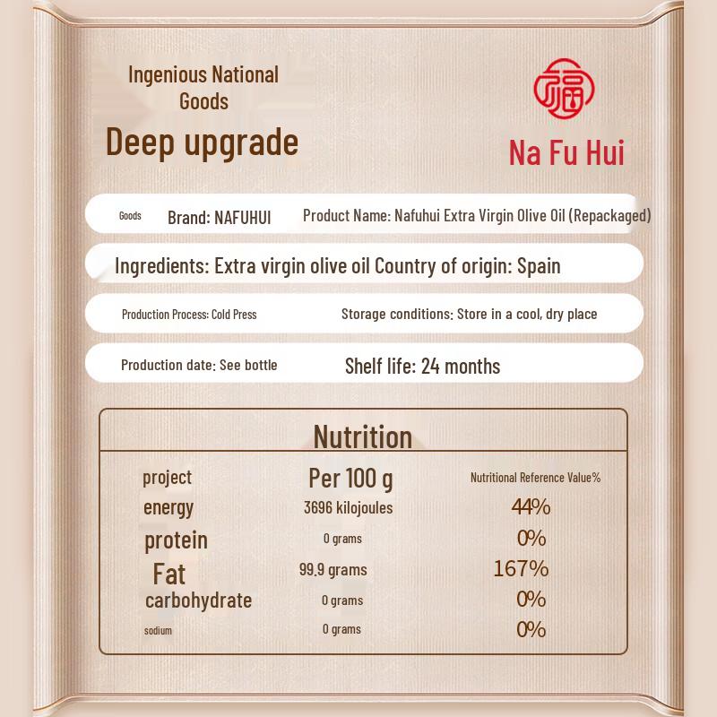 Nafuhui Extra Virgin Olive Oil
