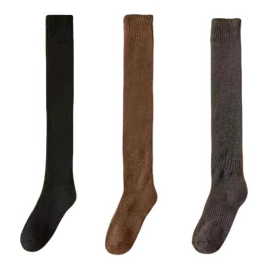 Women Thigh High Socks Winter Warm Over The Knee Socks Extra Long Knitted Boot Stockings Thick Leg Warmers