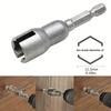 Wing Bolt Socket Wrench 1/2 Piece 6.35mm Hex Shank Socket Adapter Nut for Power Tool Slotting Electric Screwdriver Socket