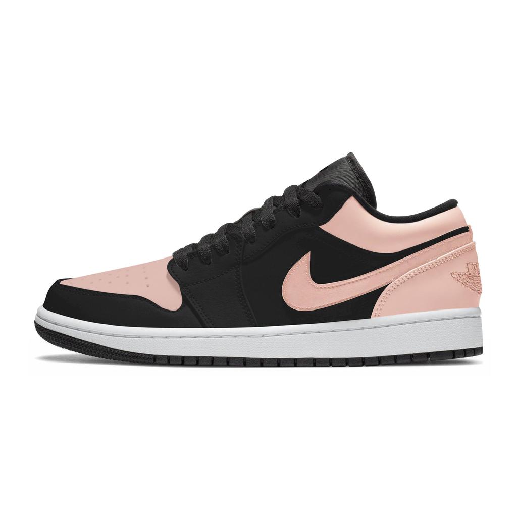 Jordan Air Jordan 1 Нескользящие Устойчивые к истиранию Низкие Скейтбордические кроссовки Унисекс Черный 553558-132(Команда963-)