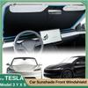 Для Tesla Model 3 Model Y Автомобильный козырек от солнца на лобовое стекло Чехол на переднее окно Козырек от солнца Автоаксессуары для интерьера Защита от УФ