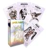 10.3*6cm Angel Tarot Card Deck Holographic Laser Edition Pocket Size 78 Pcs Cards