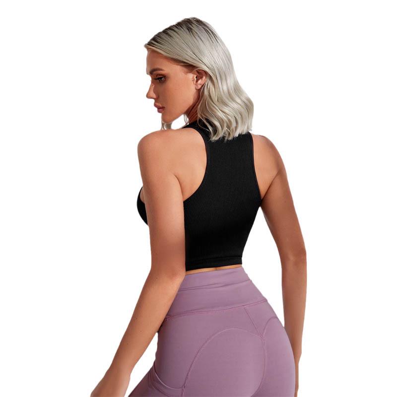 Женский спортивный бюстгальтер высокой интенсивности, жилет для йоги, для бега и тренажерного зала