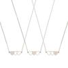 3 Pieces Sister Heart-shaped Short Necklaces Stainless Steel Best Friend Necklace Suitable for 3 Sister and 3 Friends