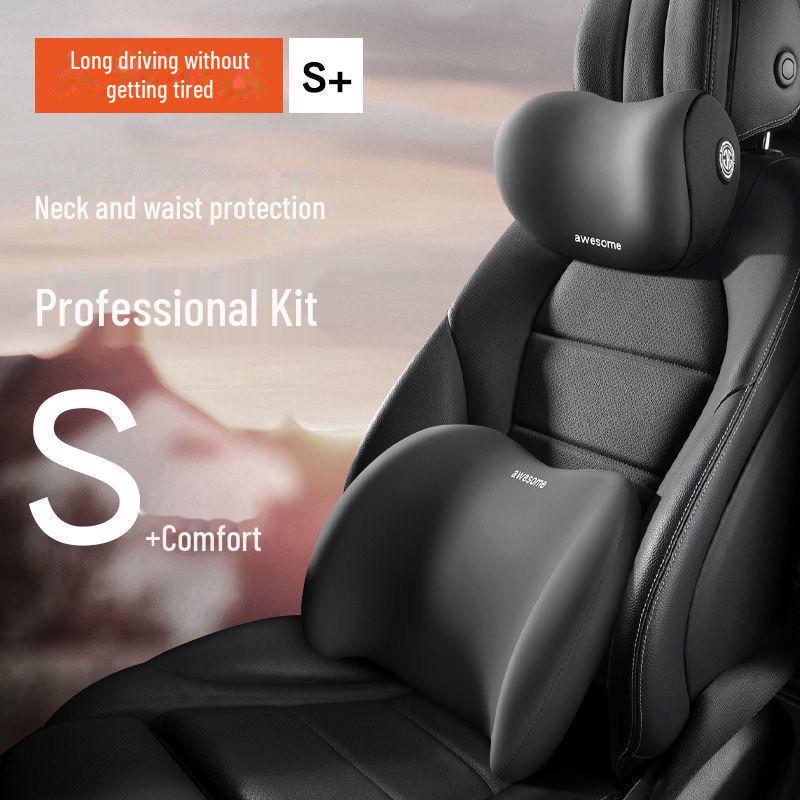 Комплект подушек для поясничной поддержки из пеноматериала с эффектом памяти для автомобиля - Защита шеи для водителей