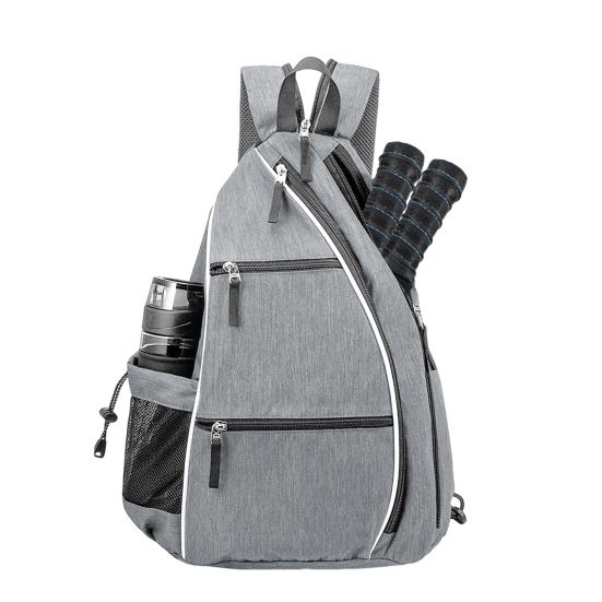 Pickleball Paddle Backpack Mesh Pocket Adjustable Strap Waterproof Oxford Cloth Outdoor Sports Badminton Table Tennis Racket Storage Bag
