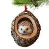 Animal Christmas Ornaments 2D Cute Christmas Acrylic Pendant Animal Raccoon Owl Squirrel Hedgehog Bunny Bird Wildlife Ornaments