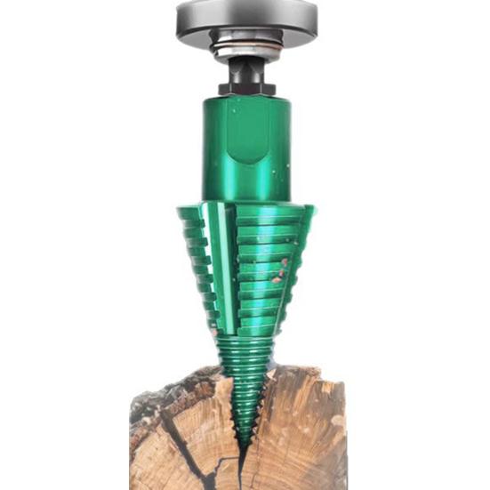 Wood Splitter Drill Bit Firewood Log Splitter with U-Shaped Anti-Slip Thread High Carbon Steel Construction Multiple