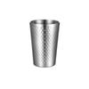 Hammered Texture Double-Wall Beer Cups Stainless Steel Milk Mugs New Cold Water Drinks Cup  Bar