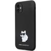 Karl Lagerfeld Klhcn61Smhcnpk Case For Iphone 11 / Xr - Black Silicone C Metal Pin