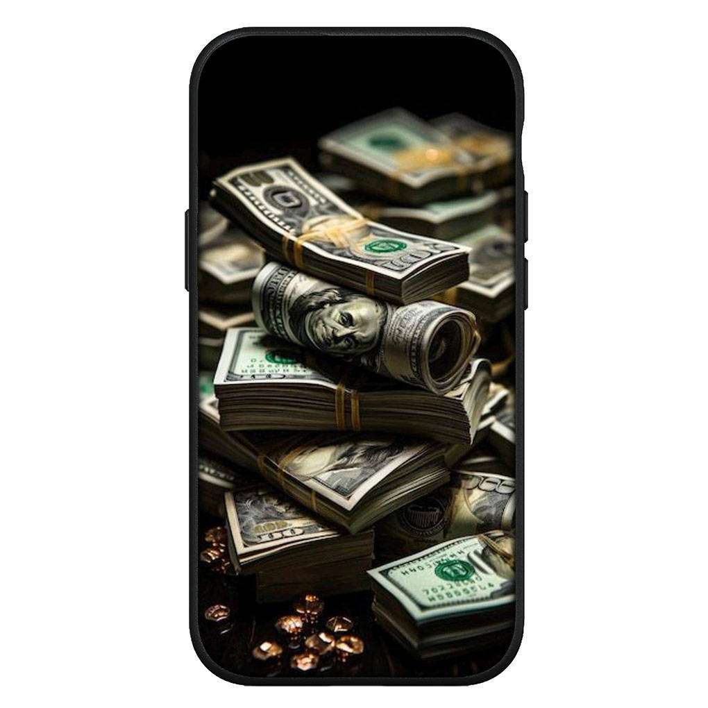For Samsung Galaxy S24 S23 iPhone 16 15 14 Xiaomi Redmi Note 13 12 11 10 8 Plus 9 Pro Max X XR 14C Phone Case Money 100 Dollars Art OPPO Huawei Cover