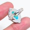 Magnesite Turquoise 925 Sterling Silver Ring V4570, Blue Ring, Oval Ring, Valentin's Day Gift, Gift For Her, Birthday Gift, Handmade Jewelry, Silver J