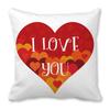 Big Love Valentine'S Day Digital Printing Short Plush Pillow Covers Decorative For Car Sofa Office Cushion Cover Home Goods