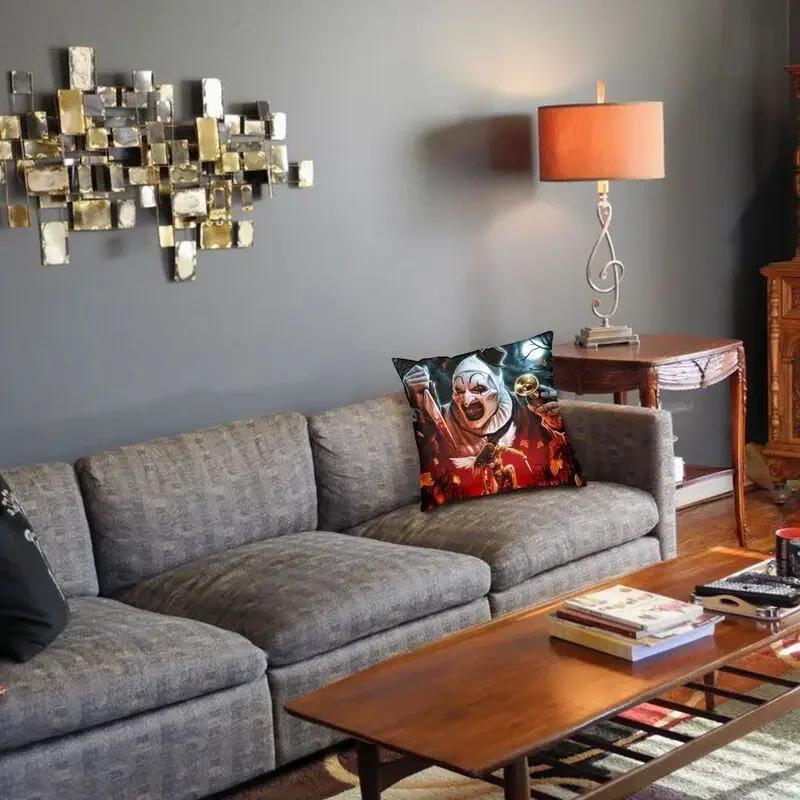 Клоун ужасов Хэллоуин фильм ужас наволочка бархатная наволочка диван стул квадратная наволочка украшение гостиной