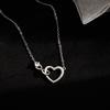 Spring And Summer New Style Pendant Necklace Ladies Heart -Shaped Elegant Sexy Clavicle Chain Jewelry