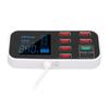 A9S+ 8 Port Car Charger 40W Fast Charging QC 3.0 USB C Multiple USB Charging Stations with LCD for
